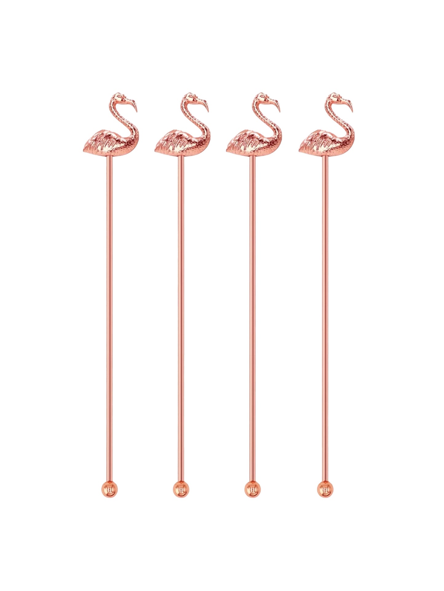 Copper Flamingo Swizzle Sticks Weston Table