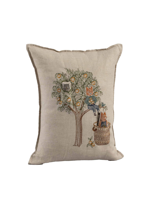 Coral & Tusk Peach Tree Pocket Pillow Weston Table