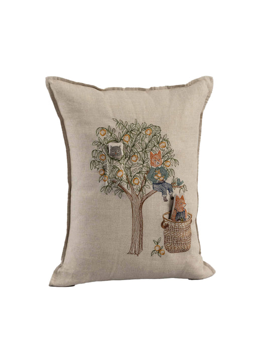 Coral & Tusk Peach Tree Pocket Pillow Weston Table