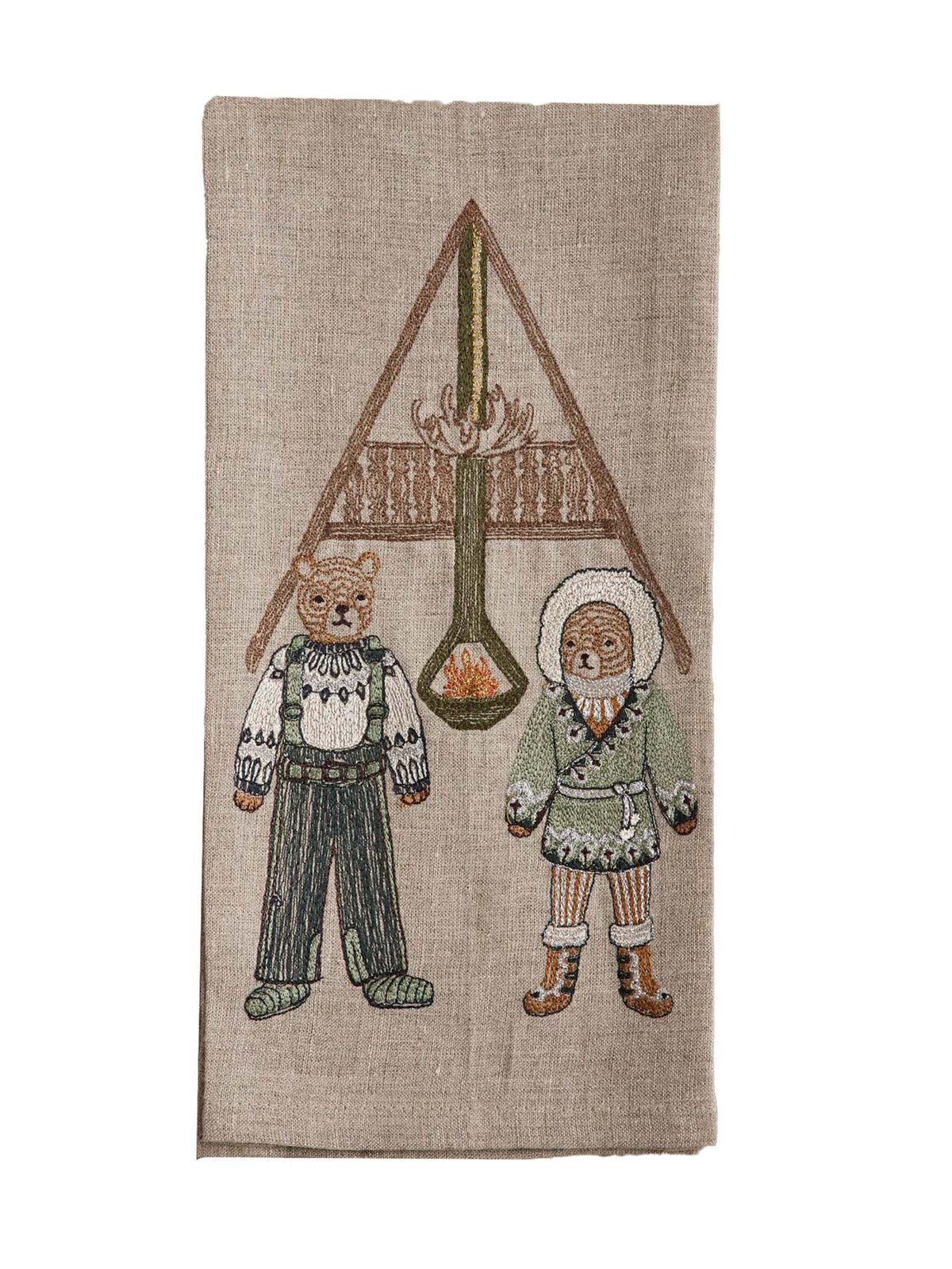 Coral & Tusk Apres Ski Tea Towel Weston Table