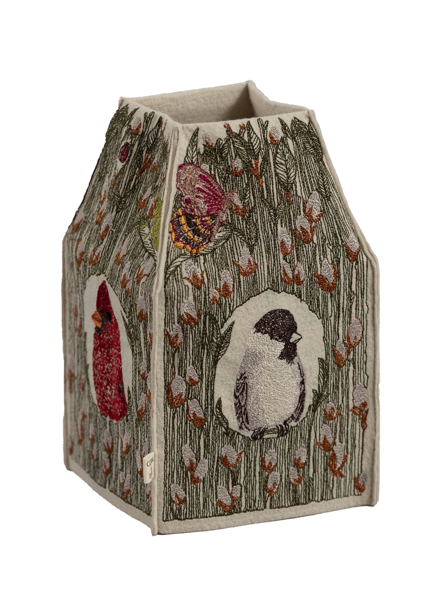 Coral & Tusk Birdhouse Tissue Box Cover Weston Table