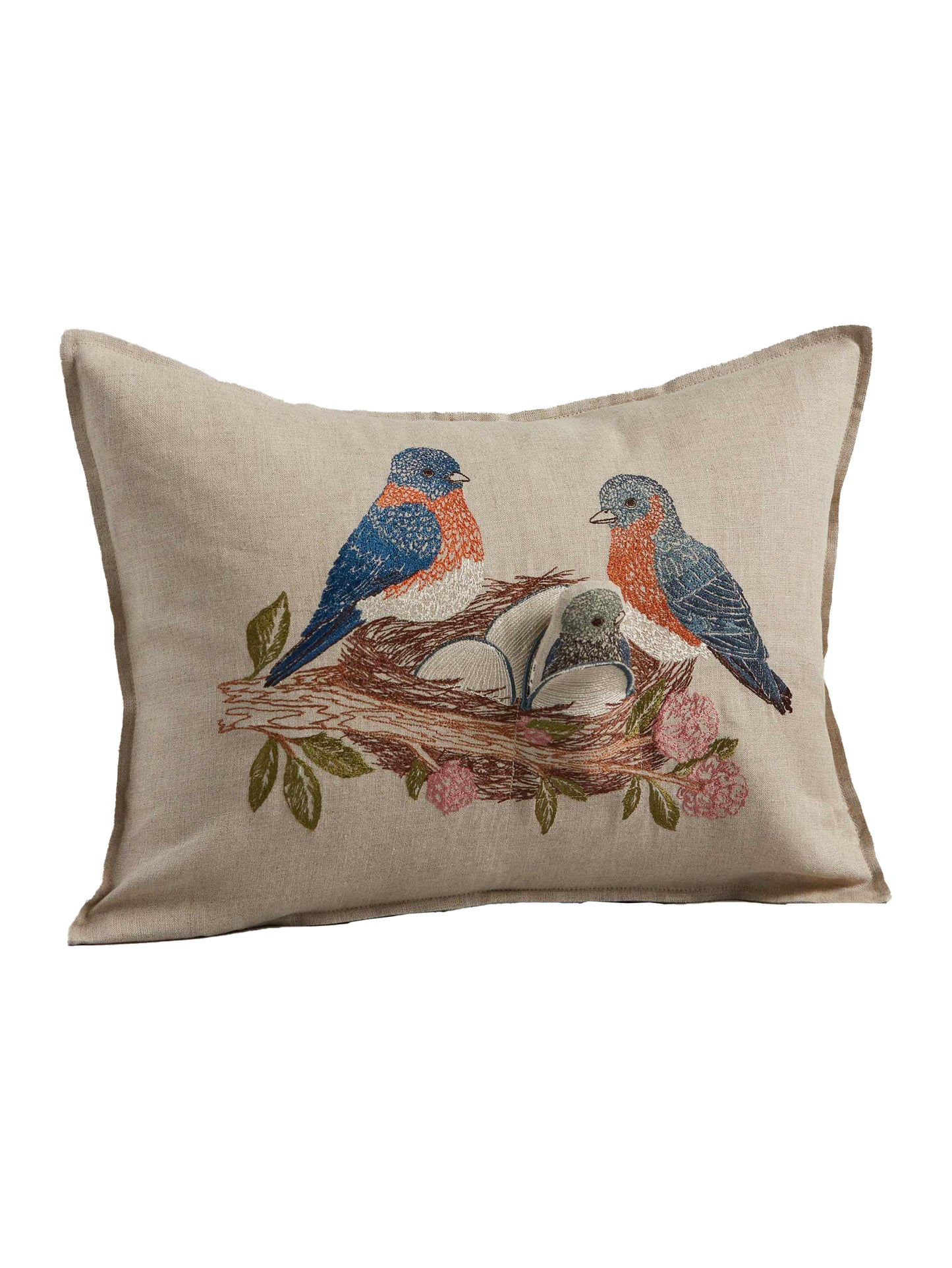 Coral & Tusk Bluebird Nest Pocket Pillow Weston Table