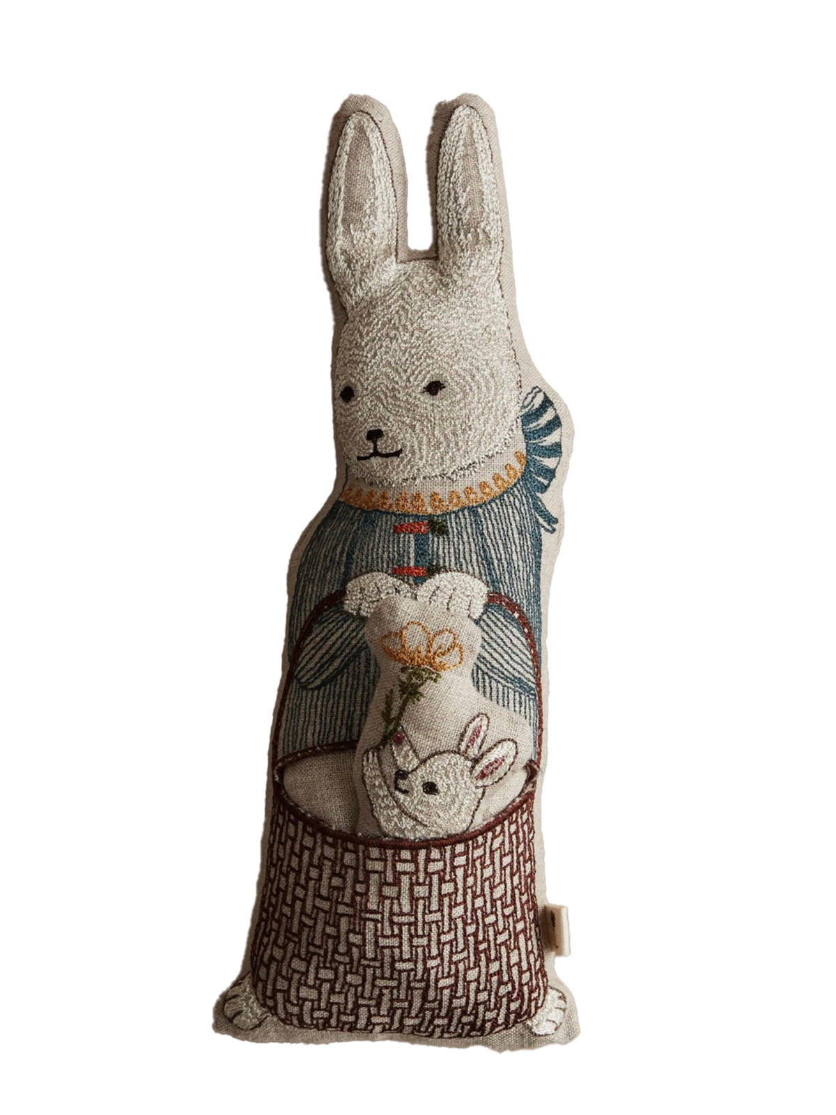 Coral & Tusk Bunny in Basket Doll Weston Table