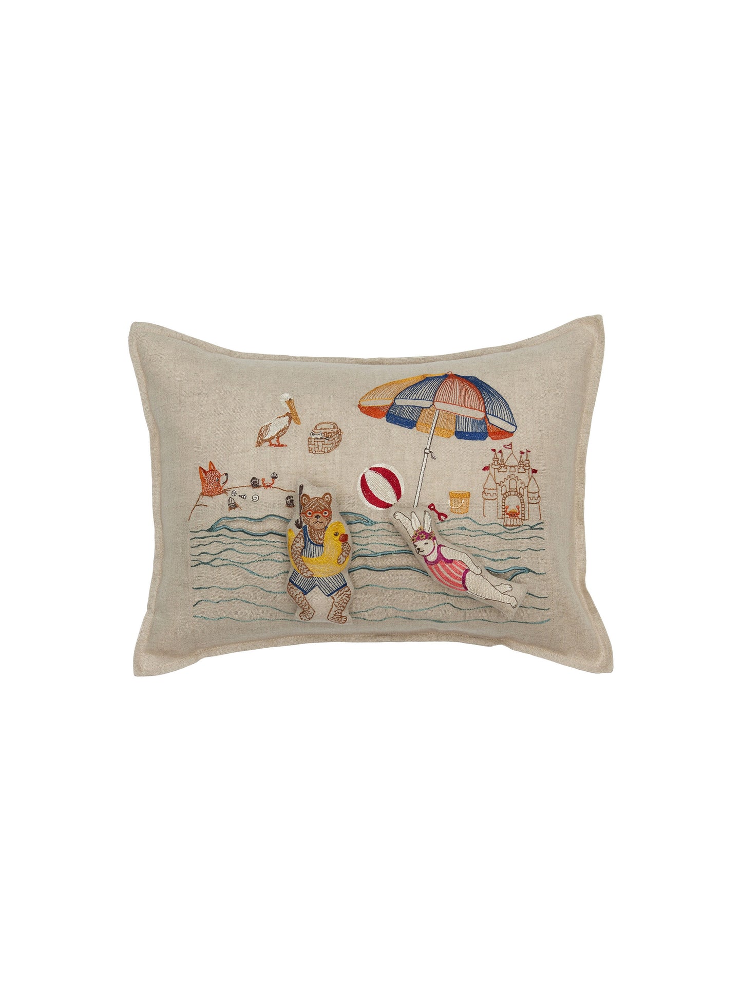 Coral & Tusk Day At the Beach Pocket Pillow Weston Table