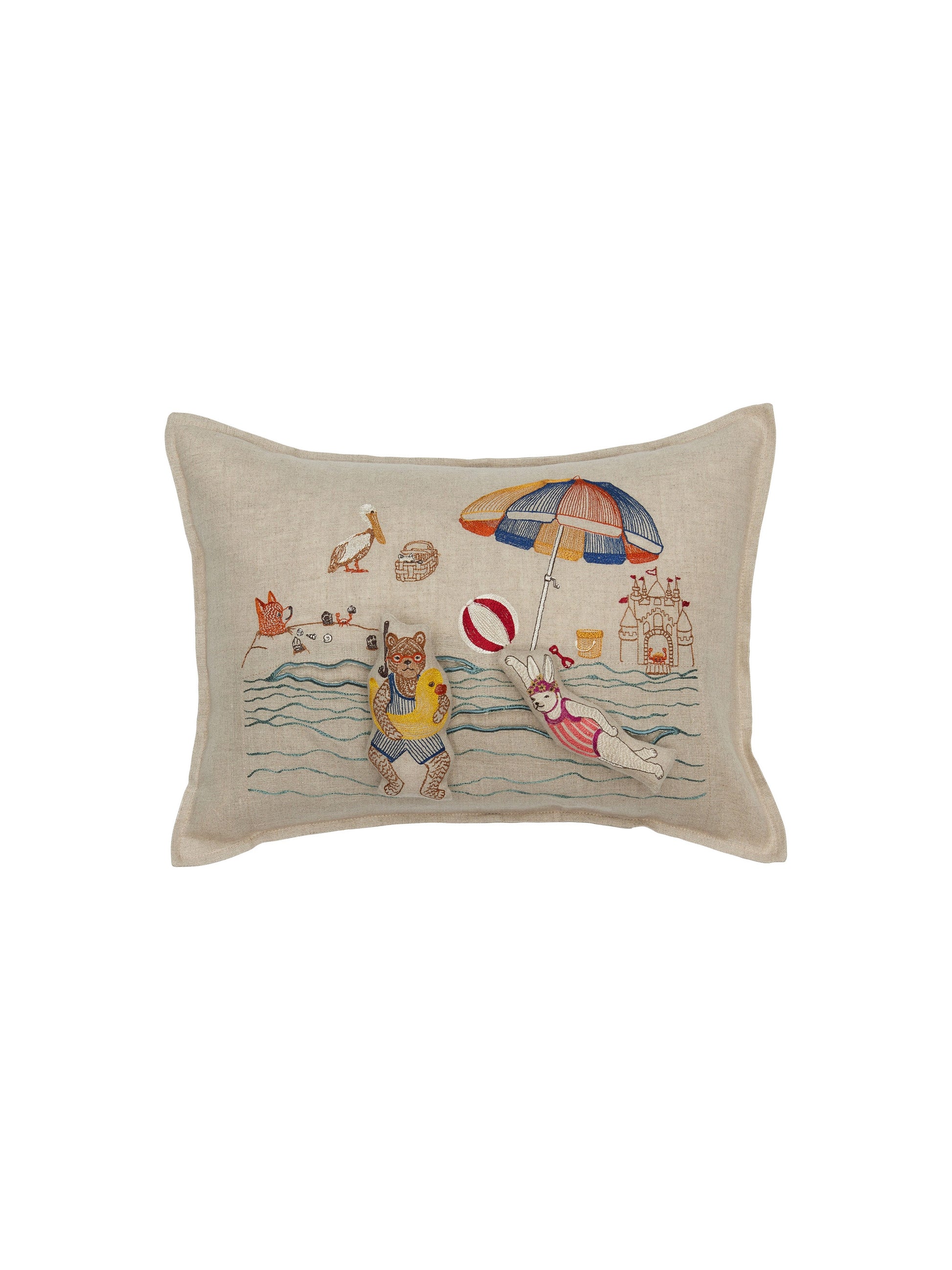 Coral & Tusk Day At the Beach Pocket Pillow Weston Table