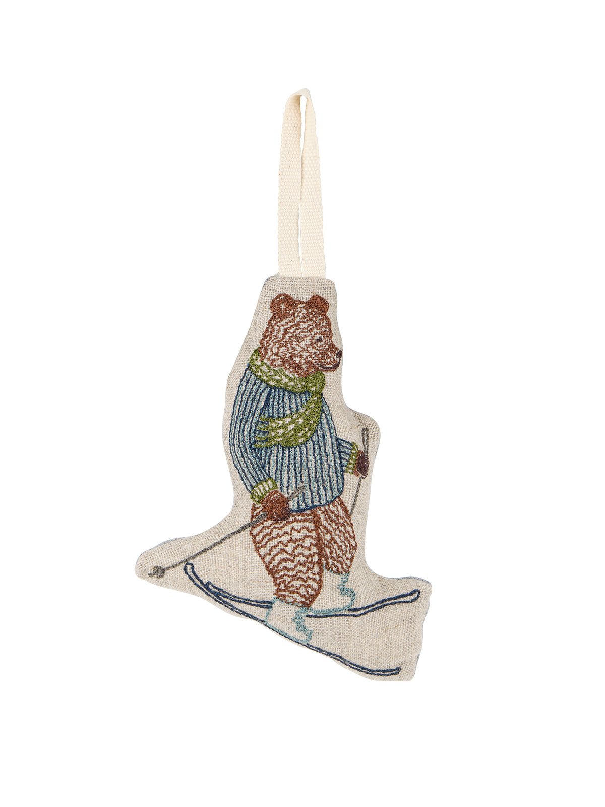 Coral & Tusk Downhill Bear Ornament Weston Table