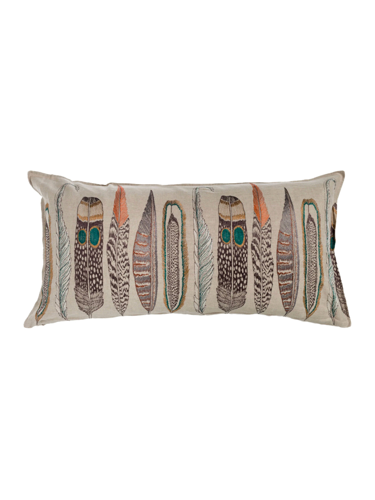 Coral & Tusk Large Feathers Lumbar Pillow Weston Table