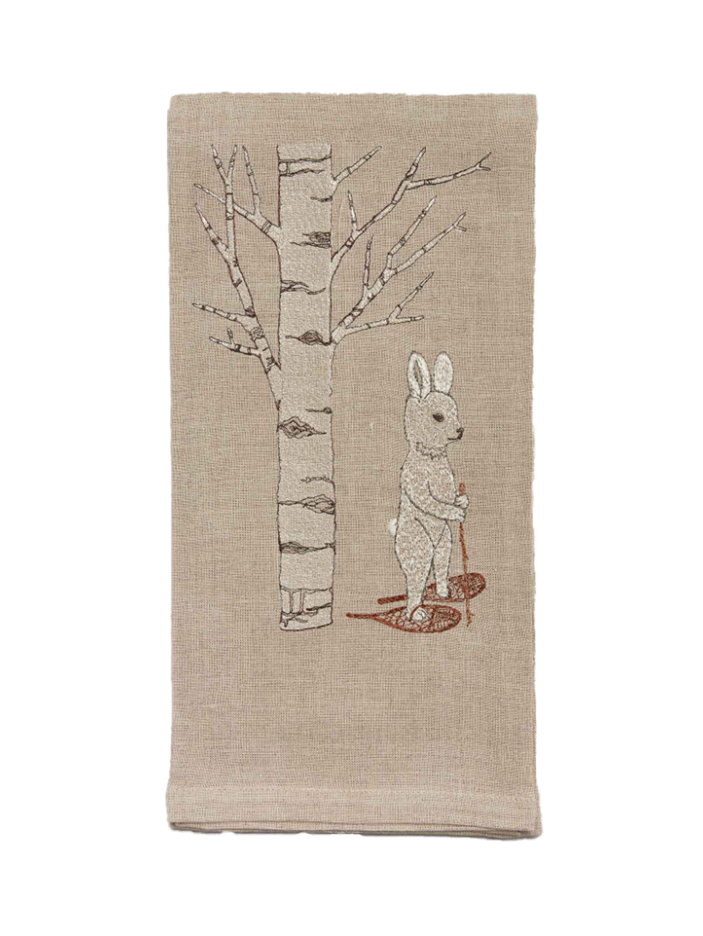 Coral & Tusk Snowshoe Hare Tea Towel Weston Table