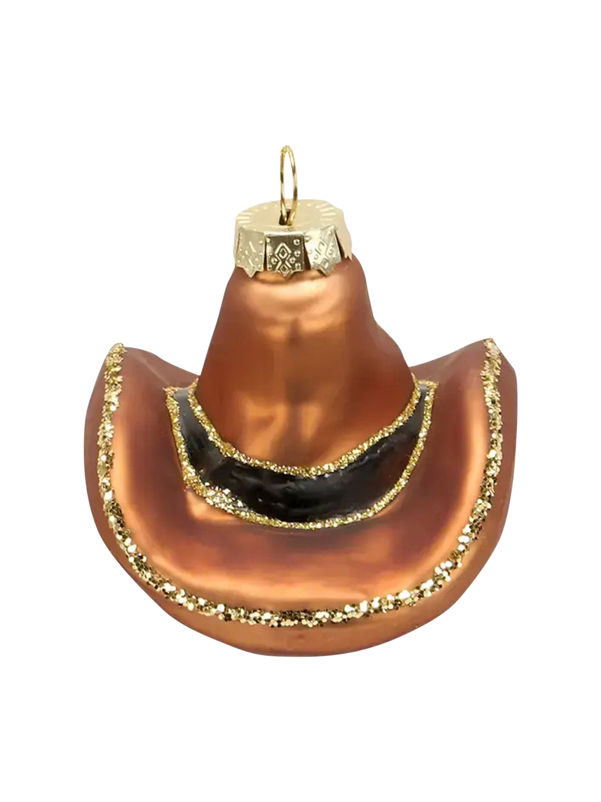 Cowboy Hat Glass Ornament Weston Table