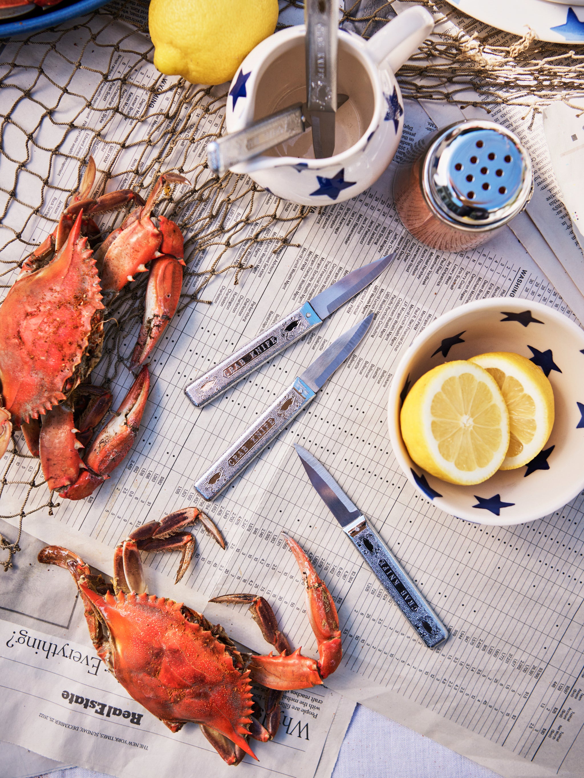 Crab Knife, 4-Piece Gift Set  Unique Coastal Tableware Gifts