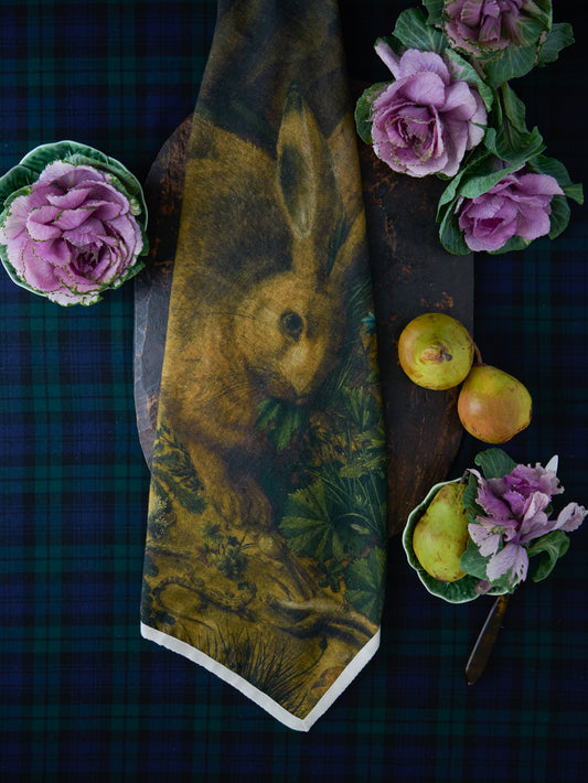 Dark Forest Hare Tea Towel Weston Table