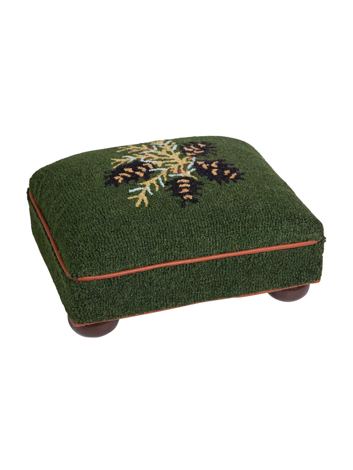 Diamond Pine Hooked Wool Foot Stool Weston Table