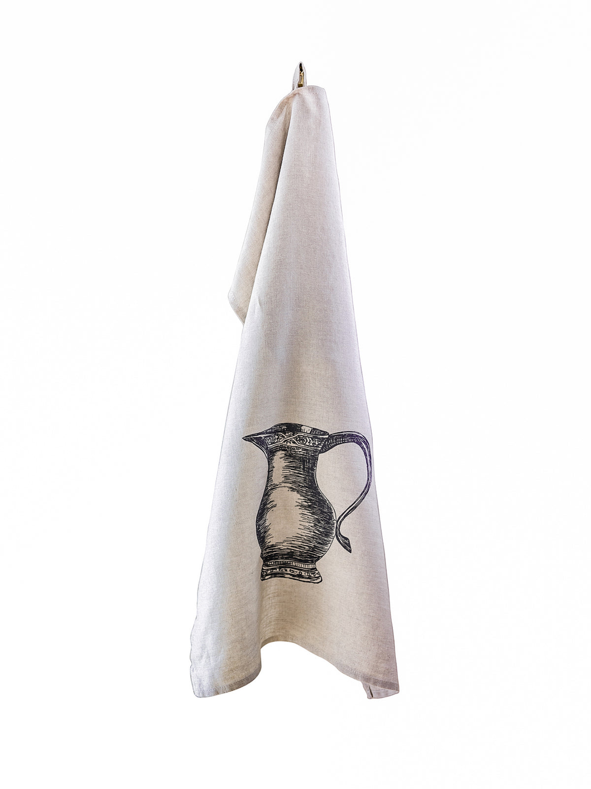Engraved Pitcher Linen Kitchen Tea Towel Weston Table