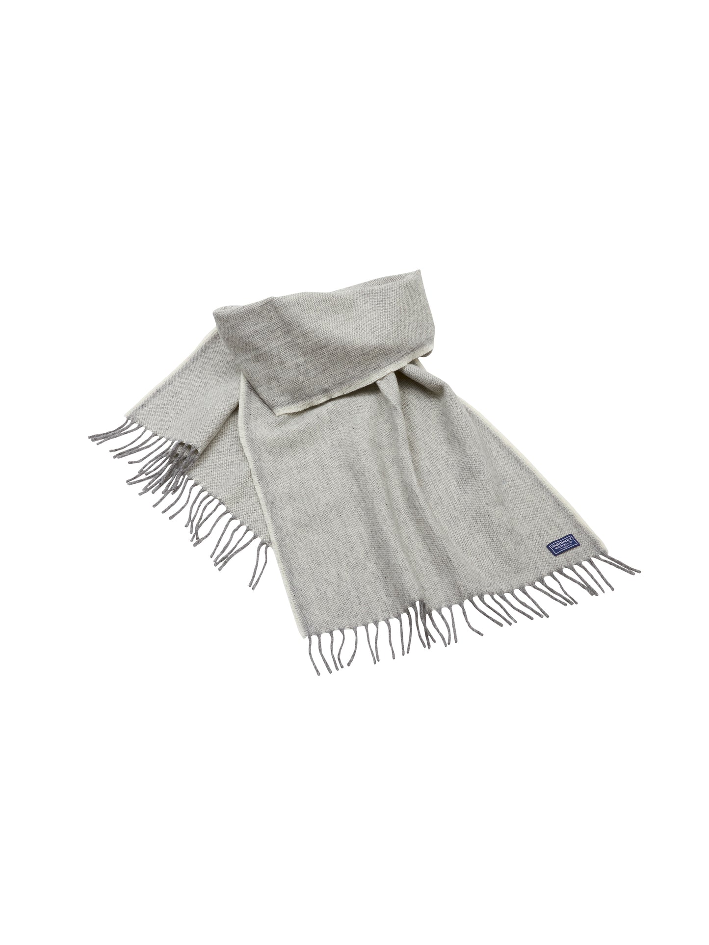 Faribault Ashby Twill Scarf Natural Rolled Weston Table