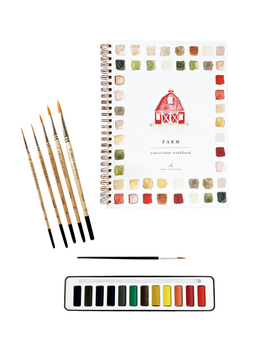 Farm Watercolor Gift Set Weston Table
