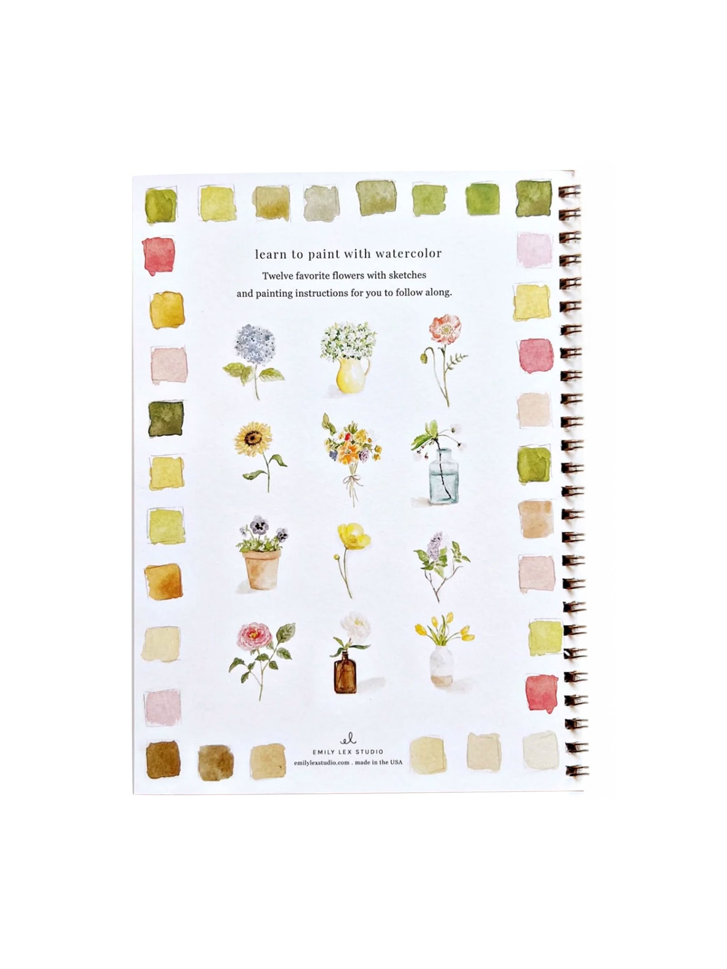 Flowers Watercolor Gift Set Weston Table