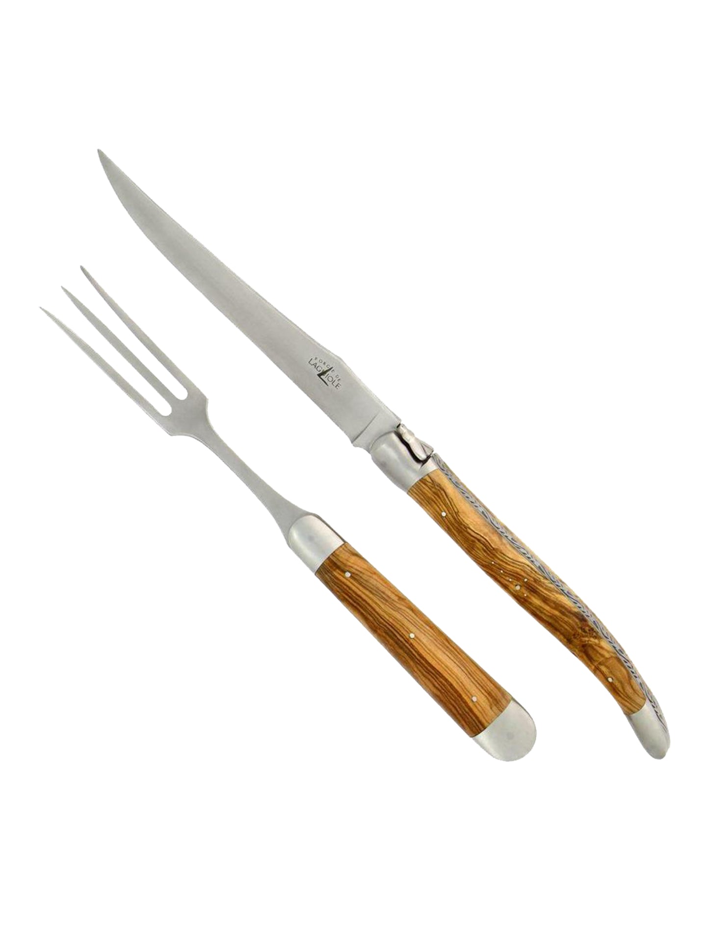 Forge de Laguiole Olive Wood XL Carving Set Weston Table