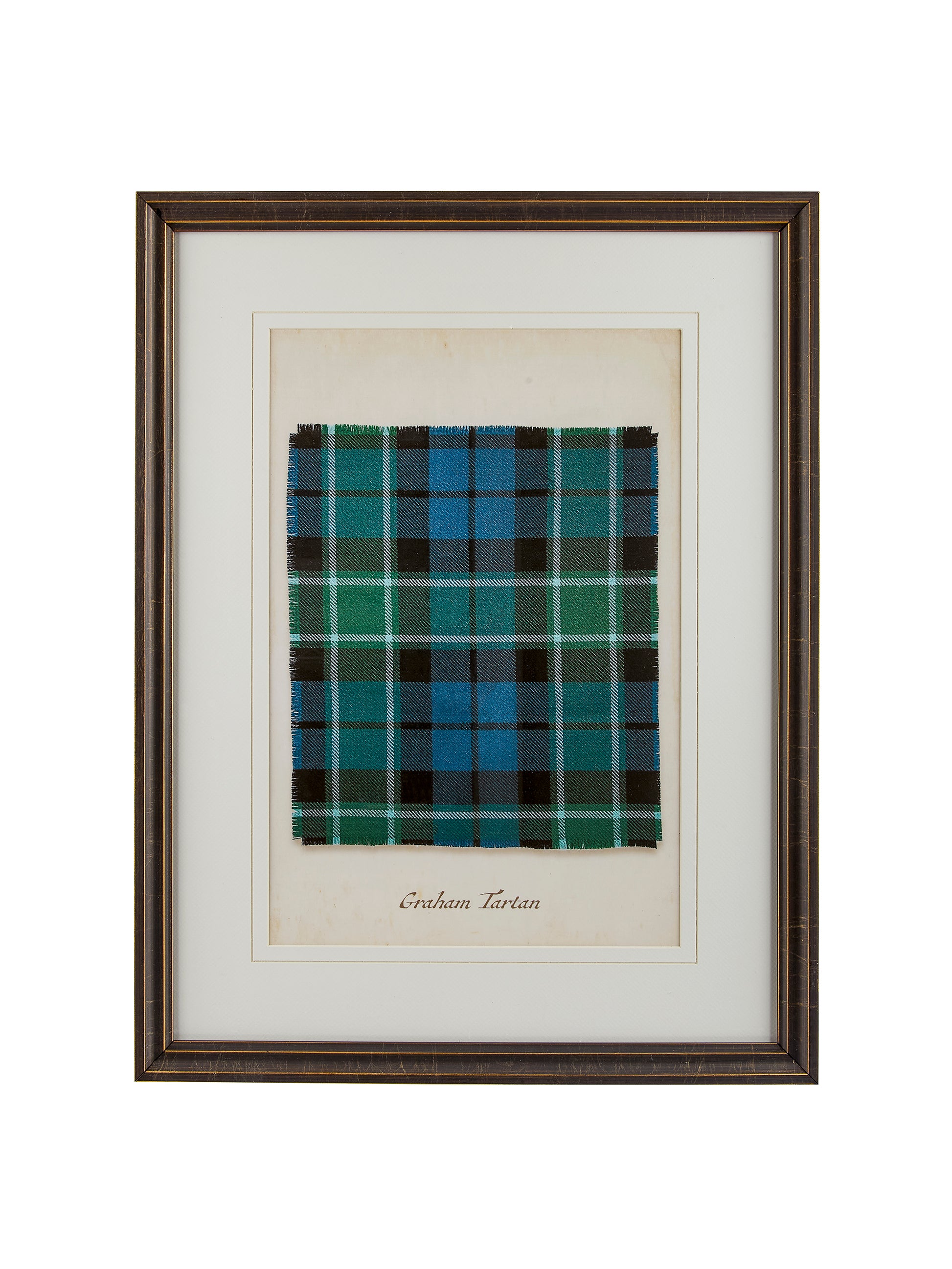Framed Clan Tartan Graham Tartan Weston Table