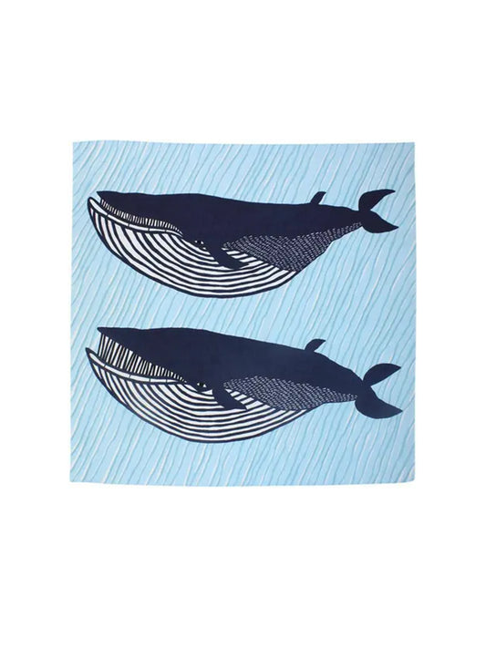 Furoshiki Whales Square Cloth Weston Table