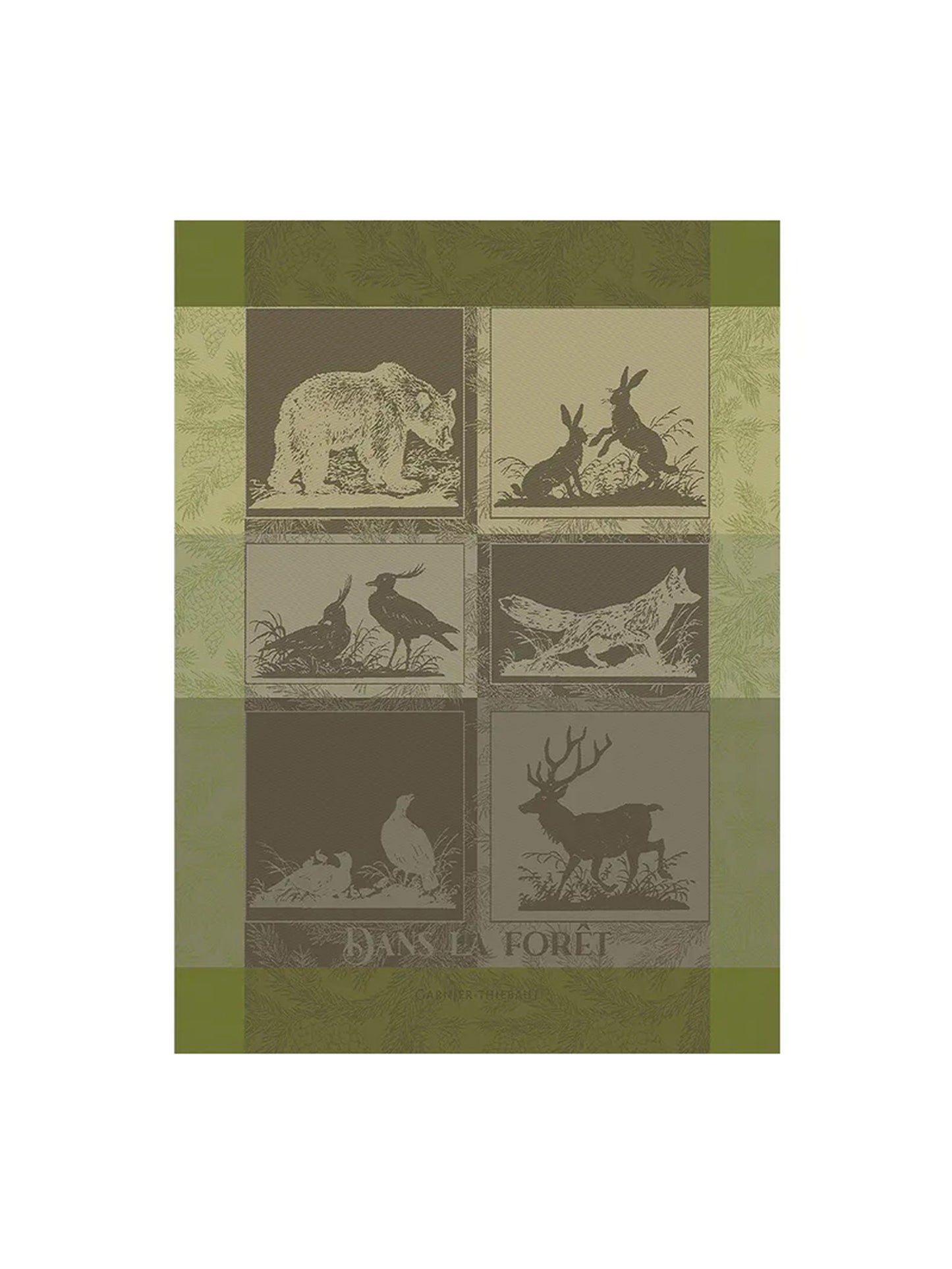 Garnier-Thiebaut Moss In the Forest Kitchen Towel Weston Table