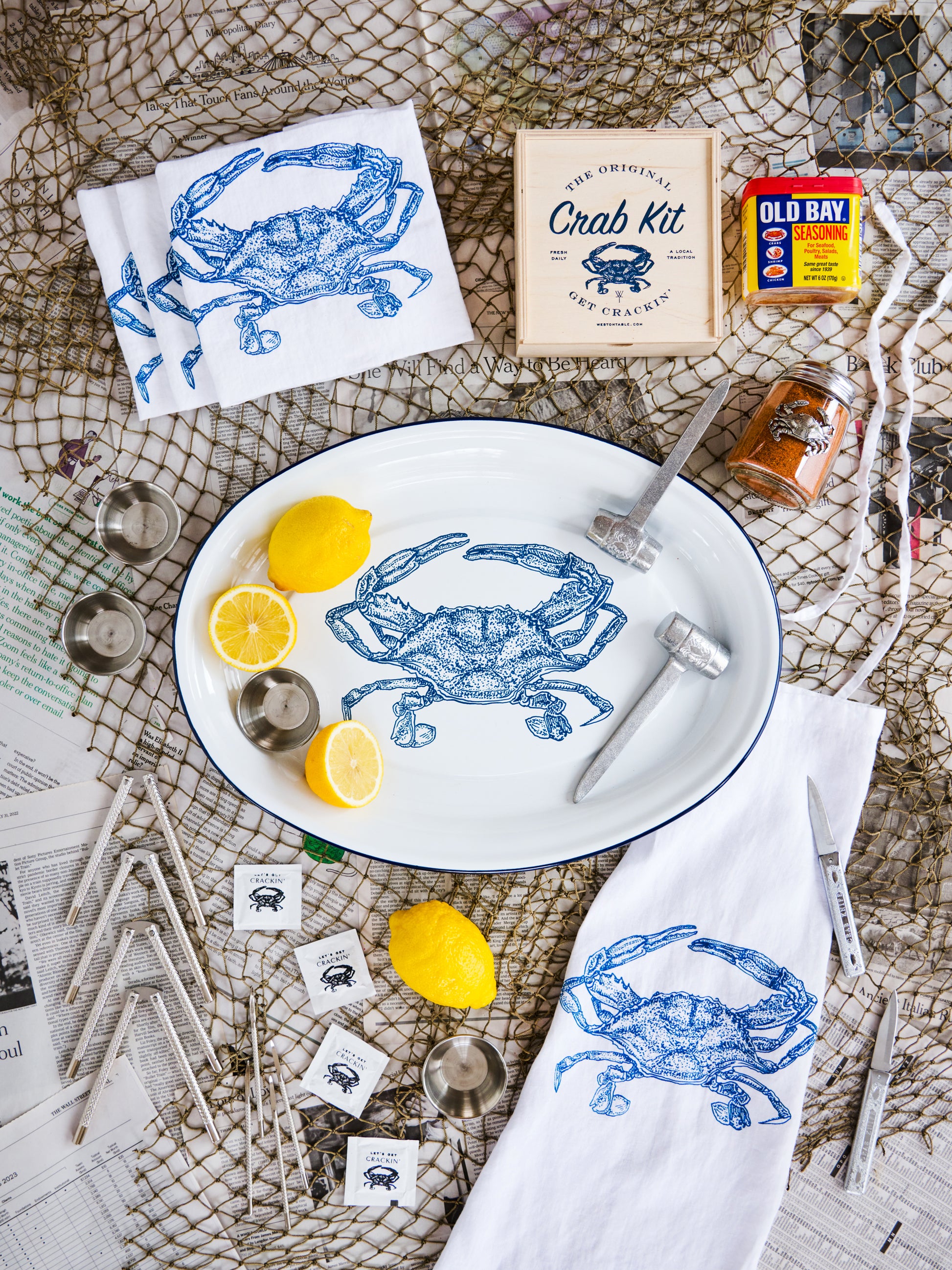 Get Crackin' Crab Gift Set Weston Table