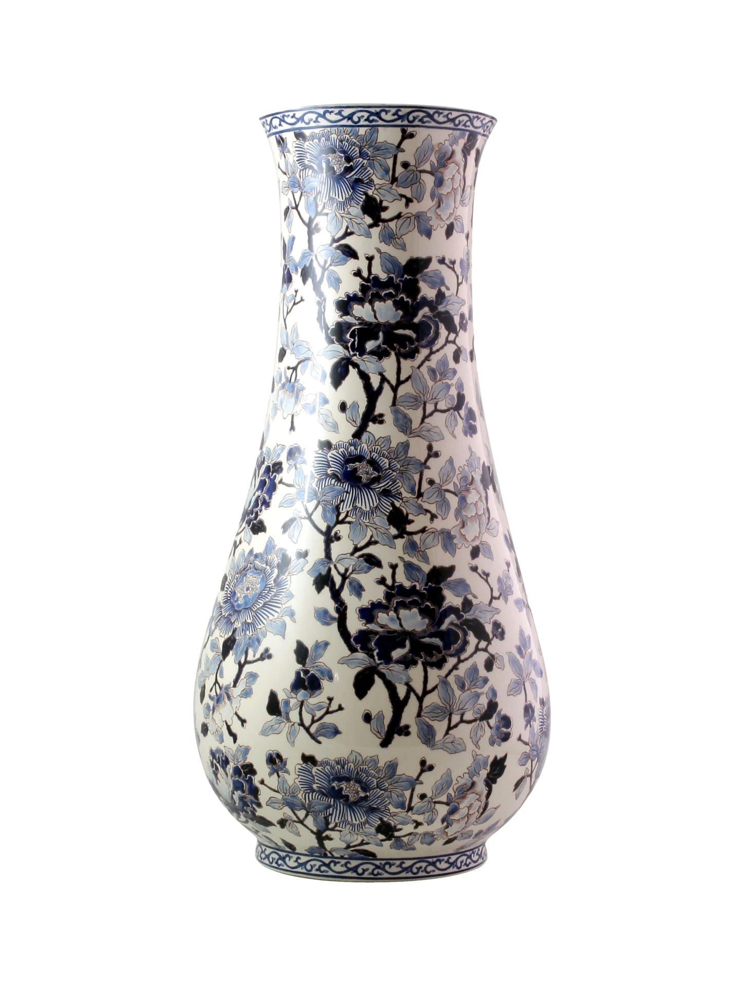 Gien Blue Peonies Museum Vase Weston Table