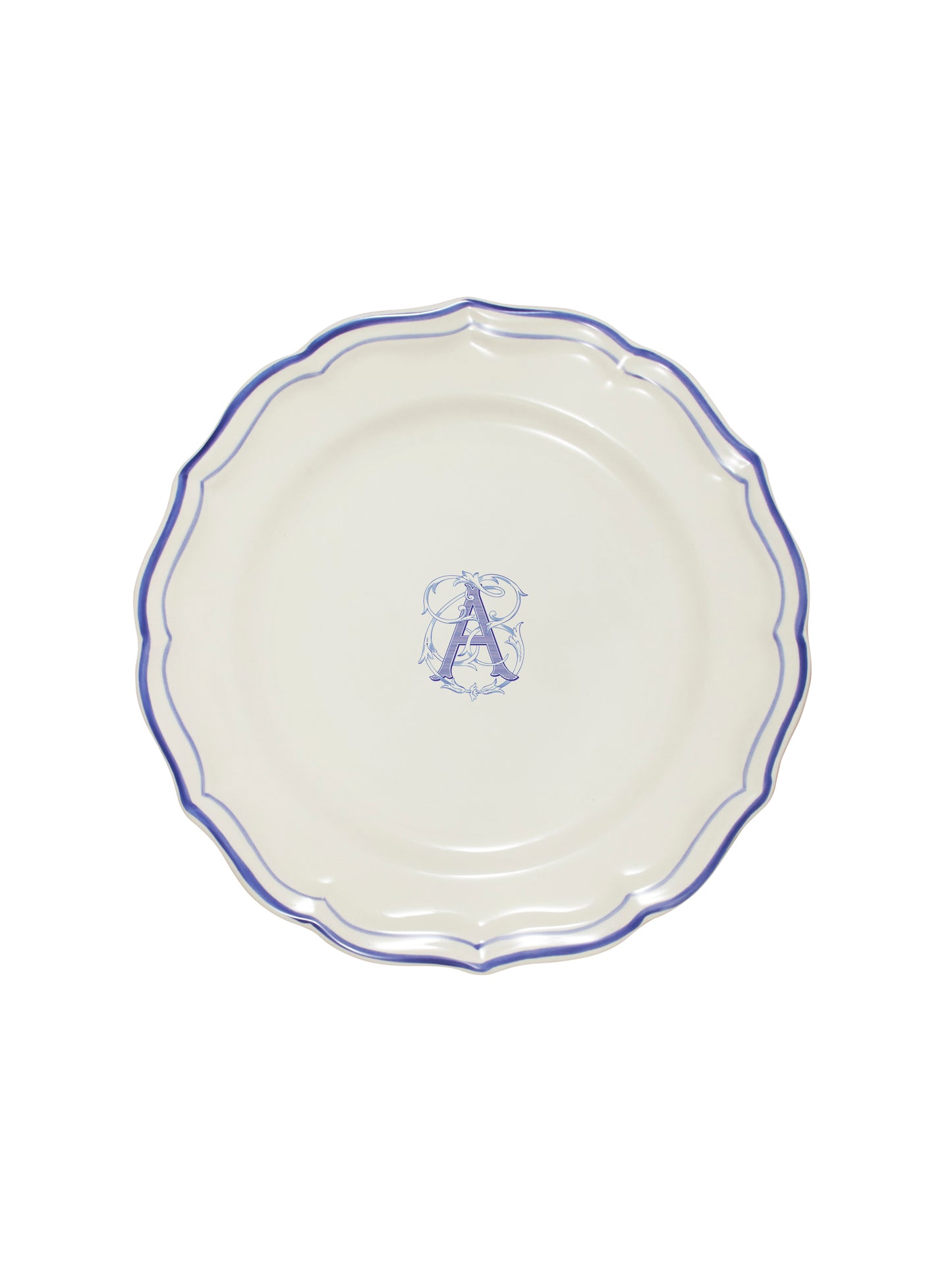 Gien Filet Bleu Dinner Plate A Weston Table