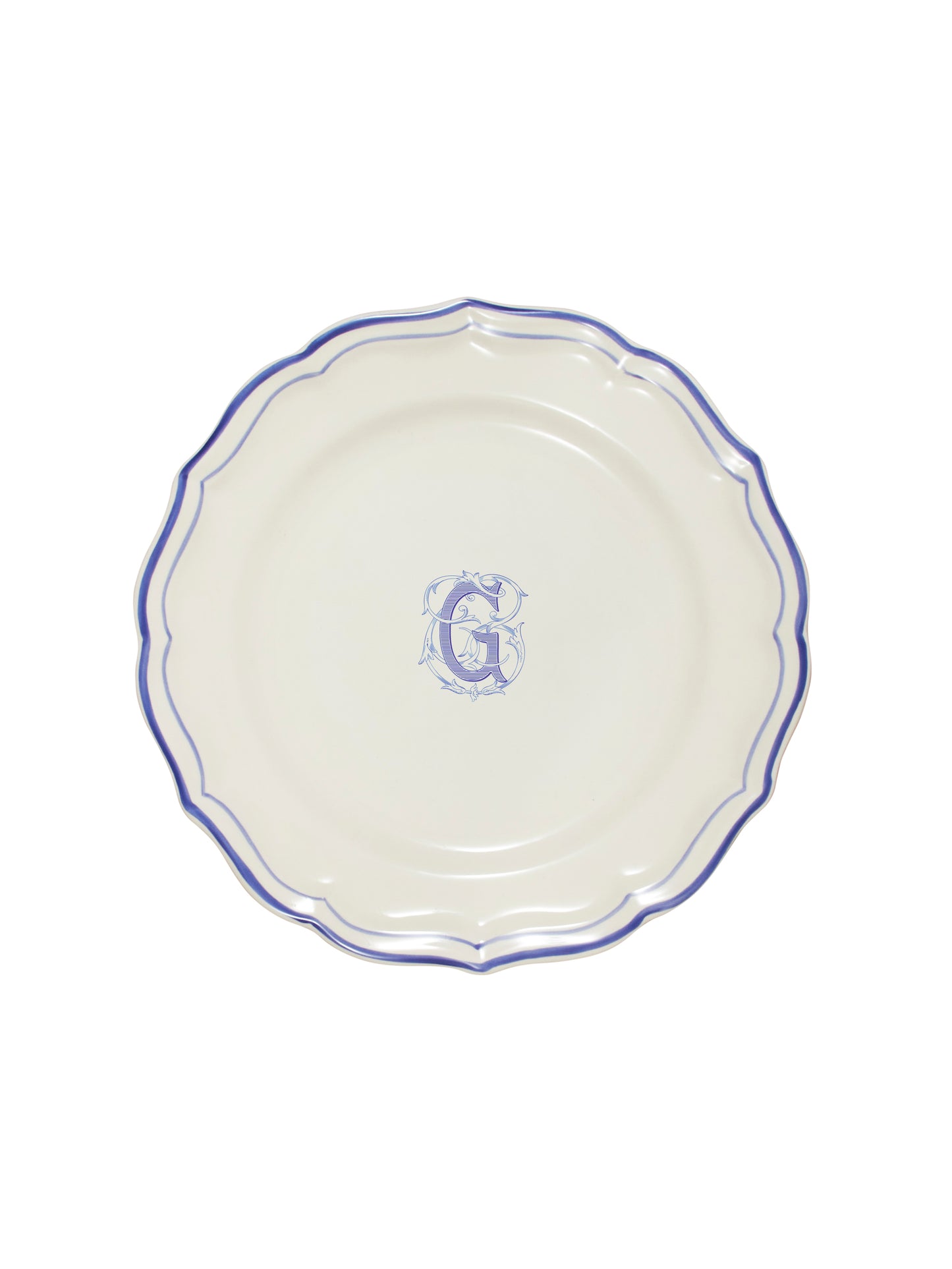 Gien Filet Bleu Dinner Plate G Weston Table