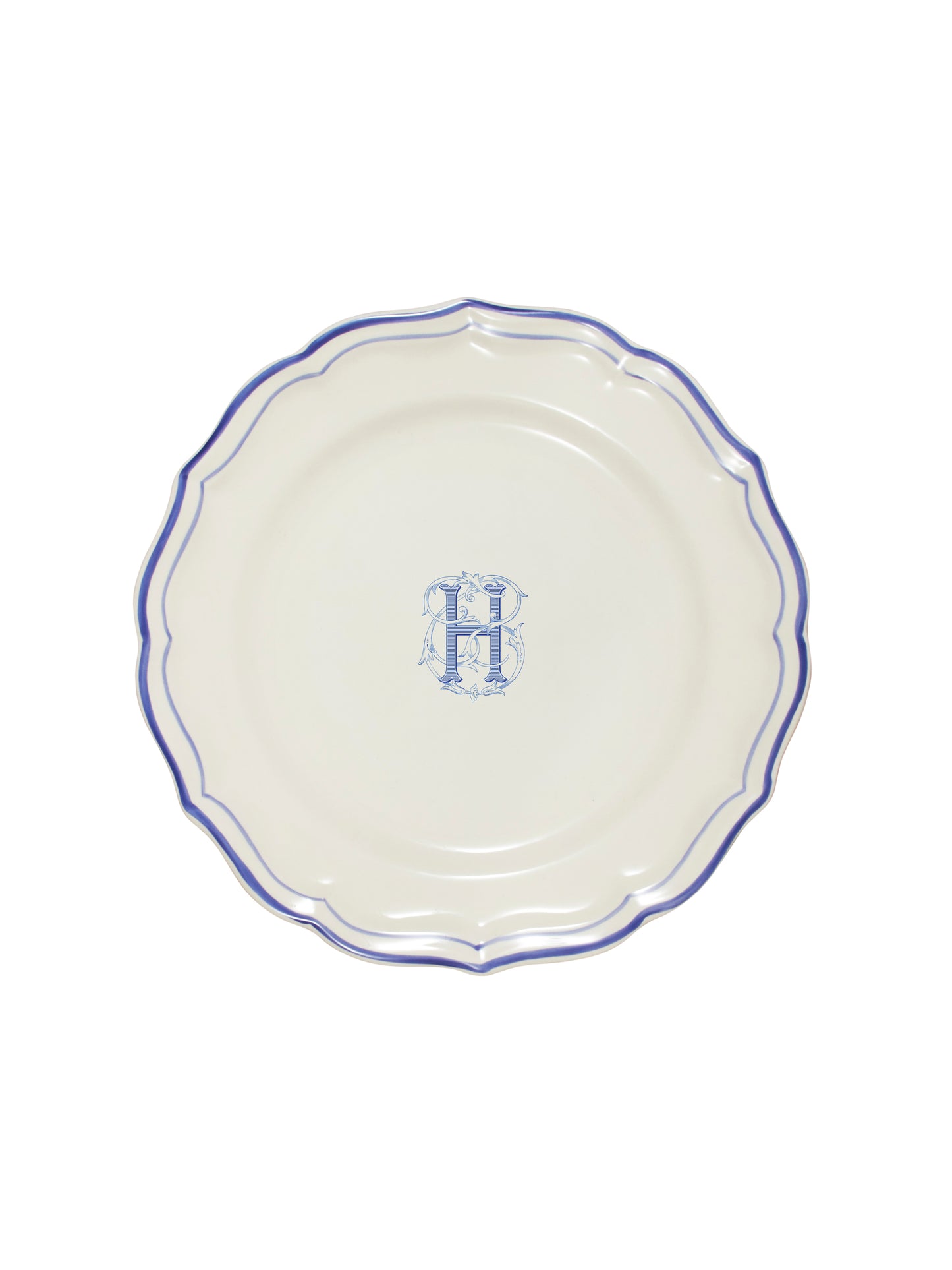 Gien Filet Bleu Dinner Plate H Weston Table