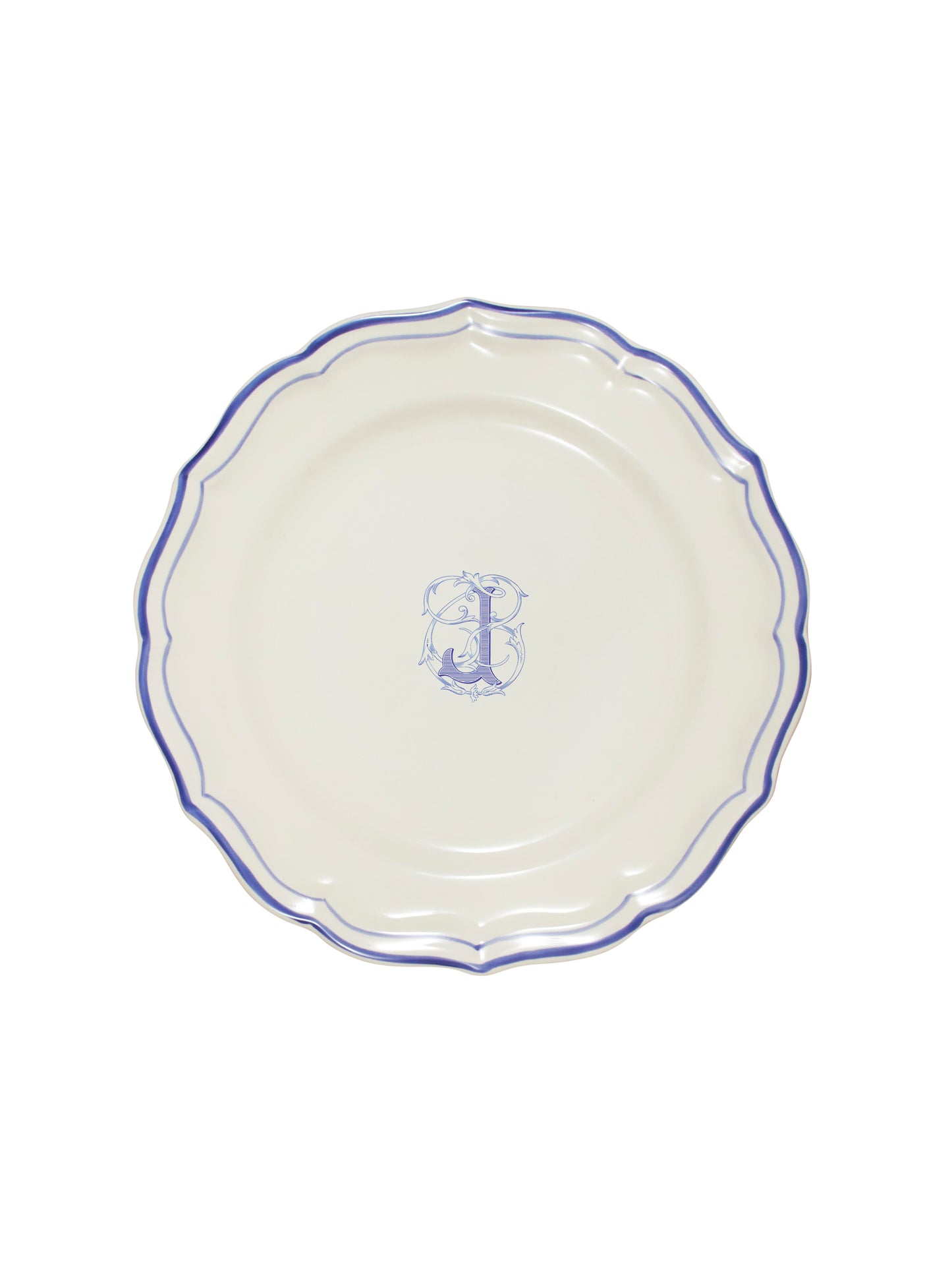 Gien Filet Bleu Dinner Plate J Weston Table