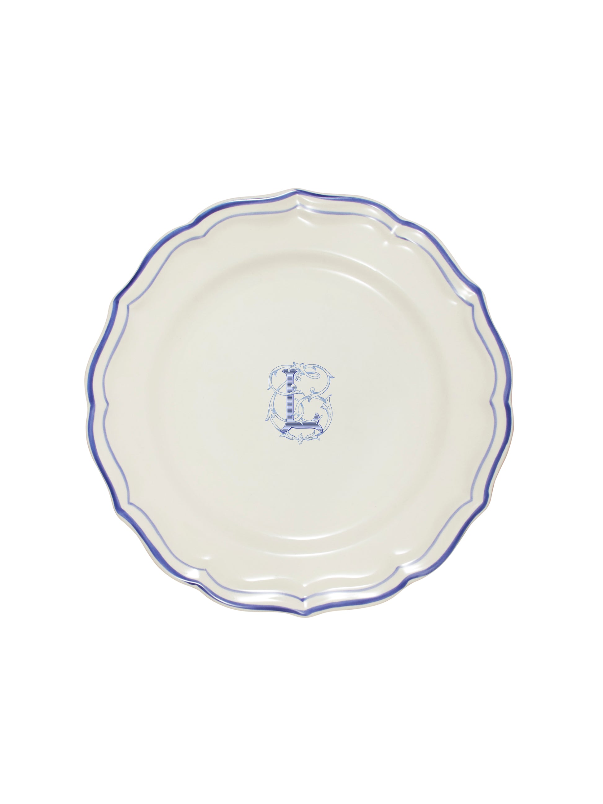 Gien Filet Bleu Dinner Plate L Weston Table