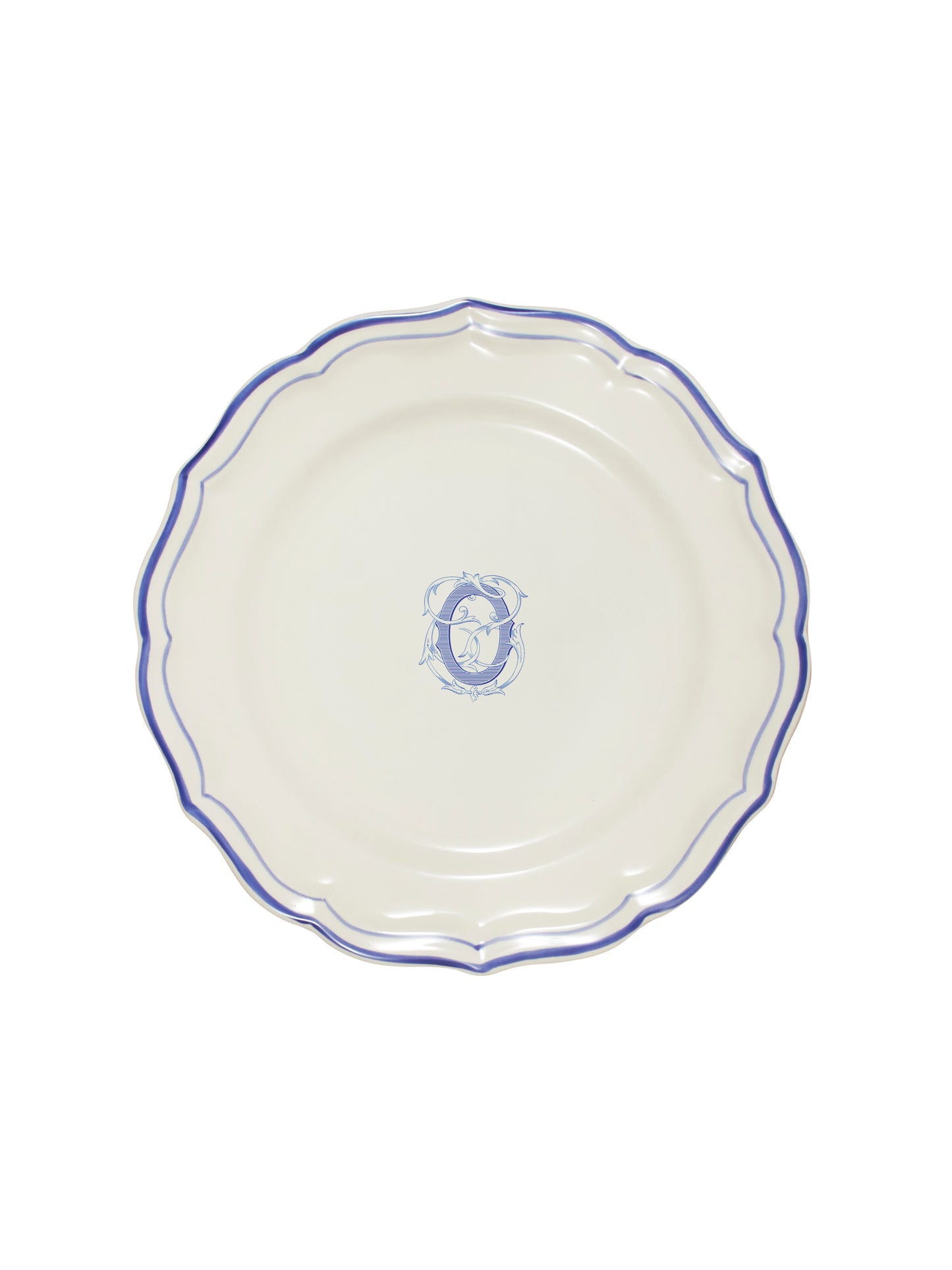 Gien Filet Bleu Dinner Plate O Weston Table