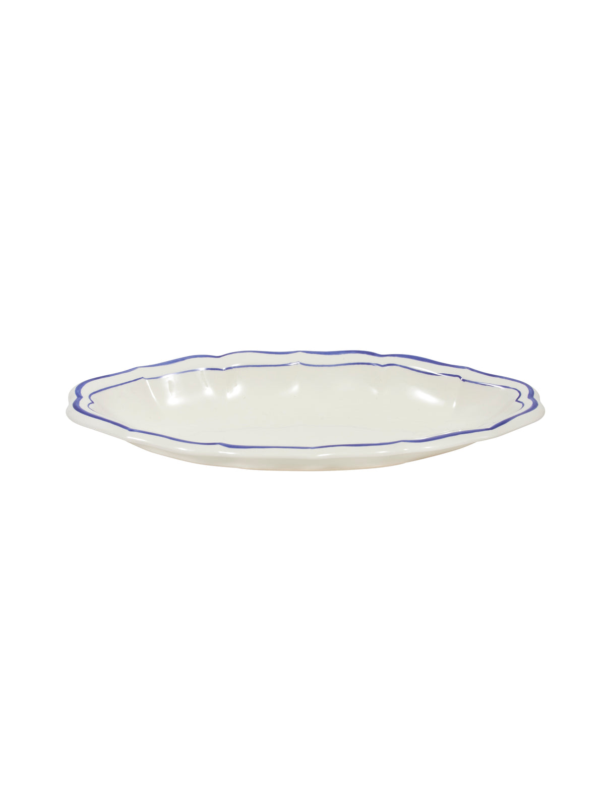 Gien Filet Blue Pickle Dish Weston Table