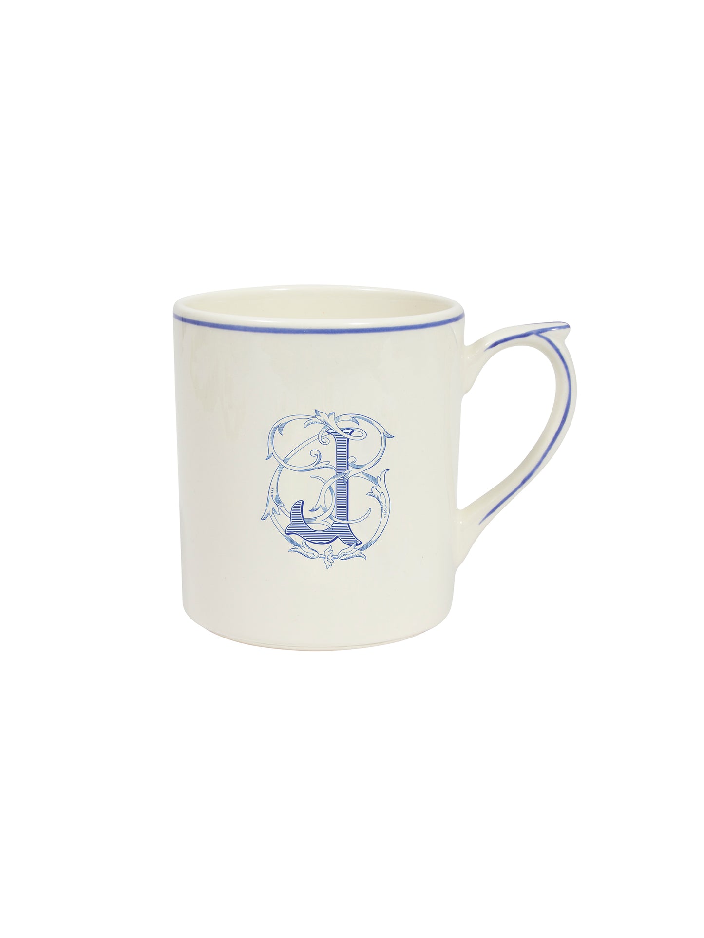 Gien Filet Blue Mug J Weston Table