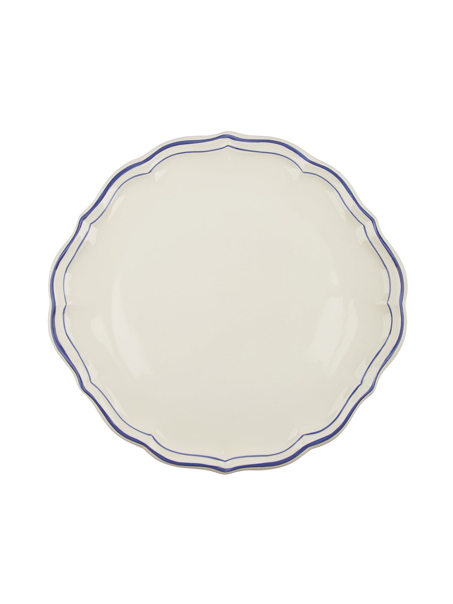Gien Filet Cobalt Cake Platter Weston Table
