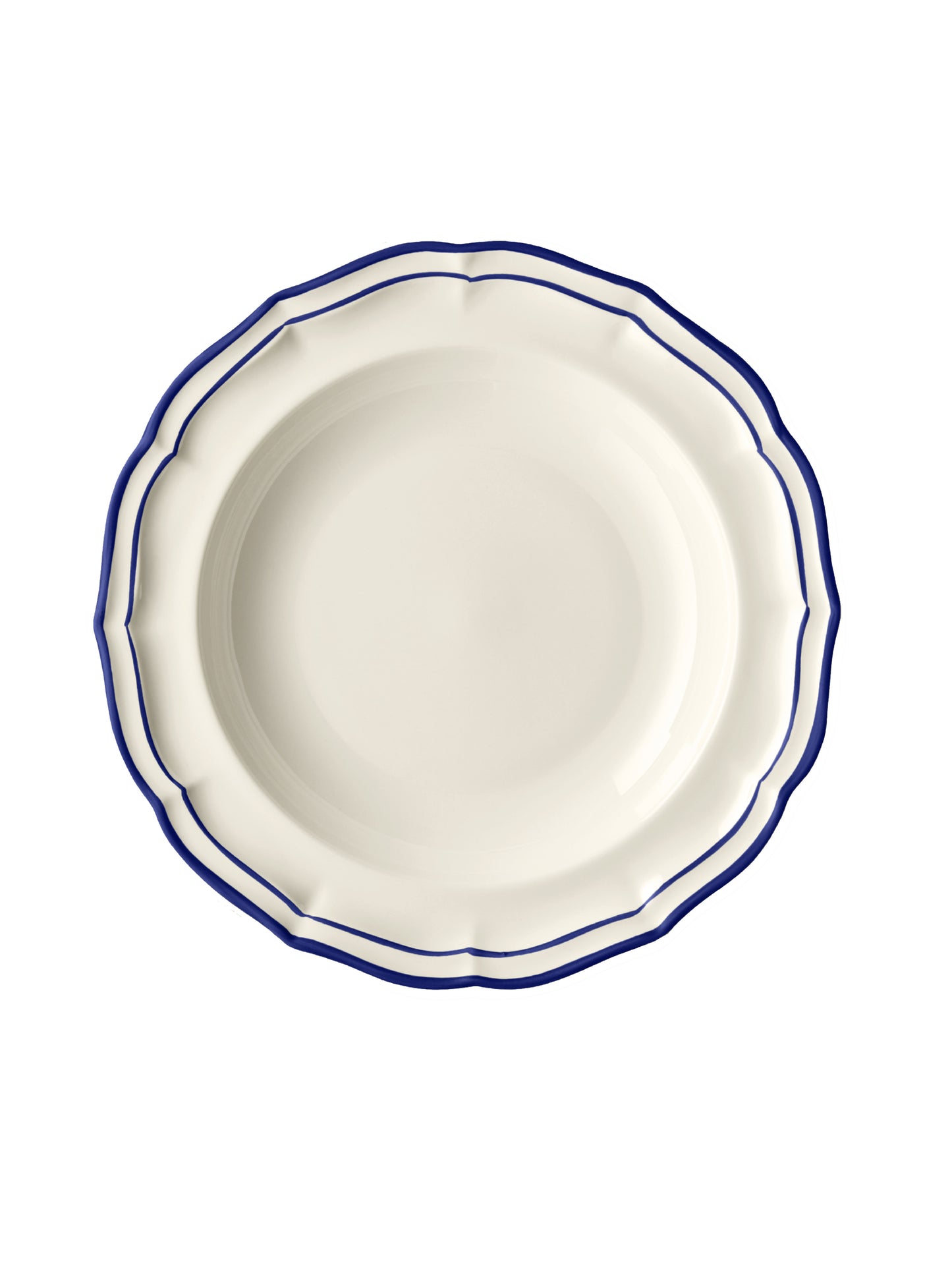 Gien Filet Cobalt Soup Plate Weston Table