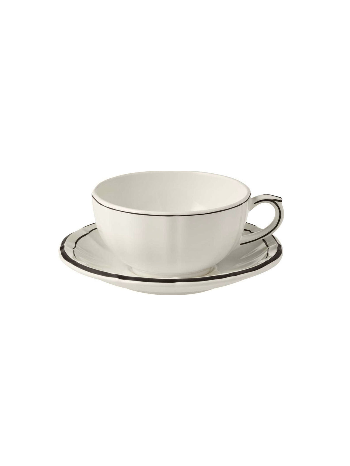 Gien Filet Midnight Breakfast Cup & Saucer Set Weston Table