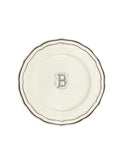 Gien Filet Midnight Monogram Dinner Plate B Weston Table