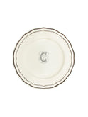 Gien Filet Midnight Monogram Dinner Plate C Weston Table