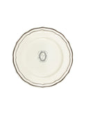 Gien Filet Midnight Monogram Dinner Plate O Weston Table