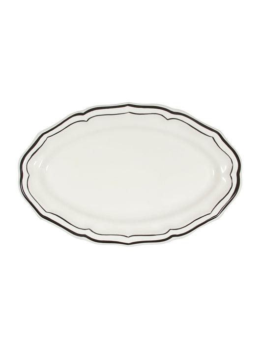 Gien Filet Midnight Oval Platter Weston Table
