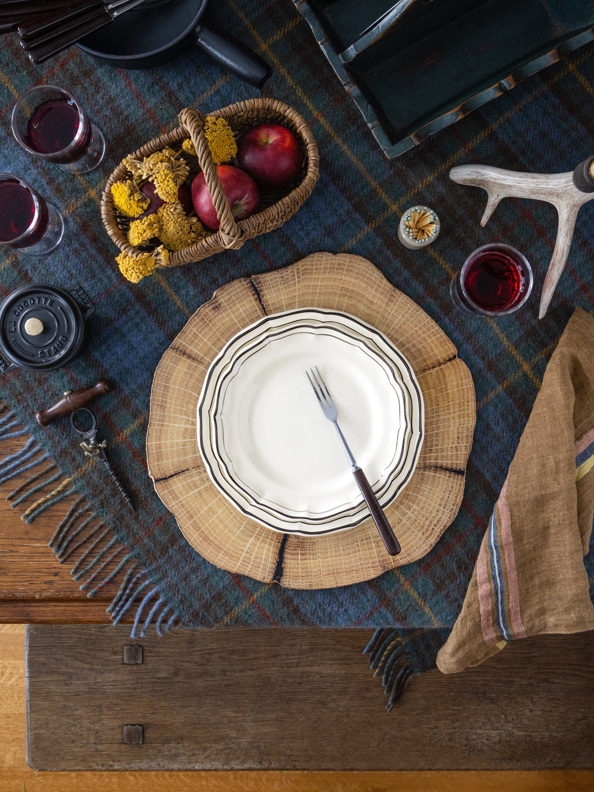 Gien Filet Midnight Salad Plate Weston Table
