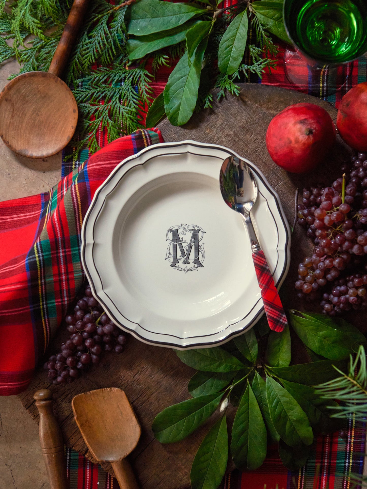 Gien Filet Midnight Soup Plate Weston Table