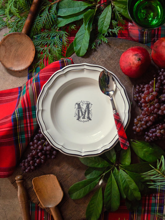 Gien Filet Midnight Soup Plate Weston Table