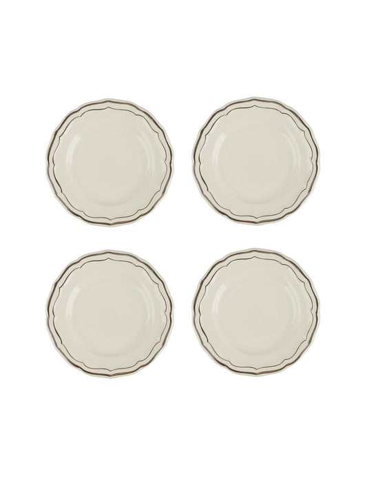 Gien Filet Taupe Canape Plates Weston Table