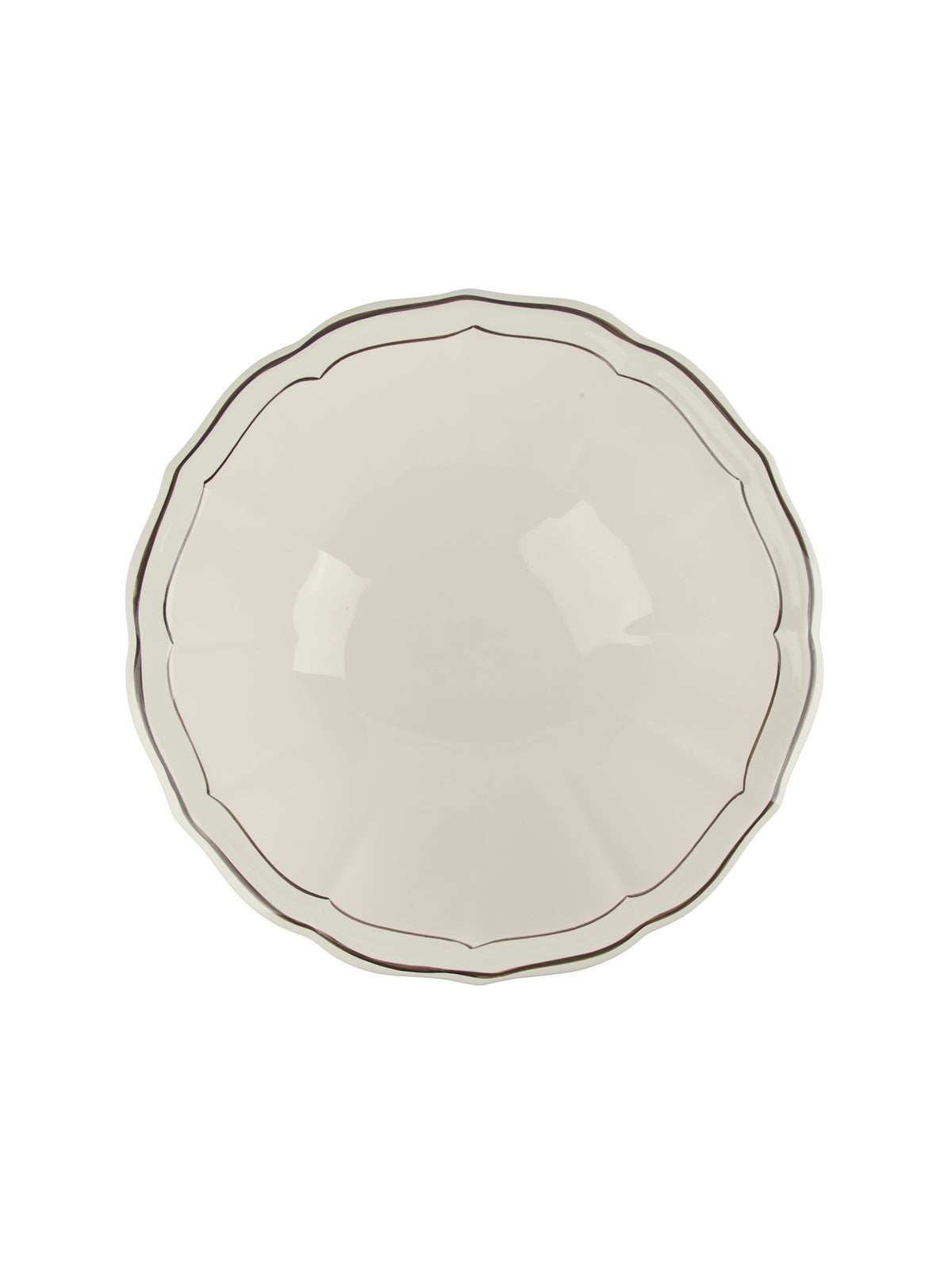 Gien Filet Taupe Open Vegetable Bowl Weston Table