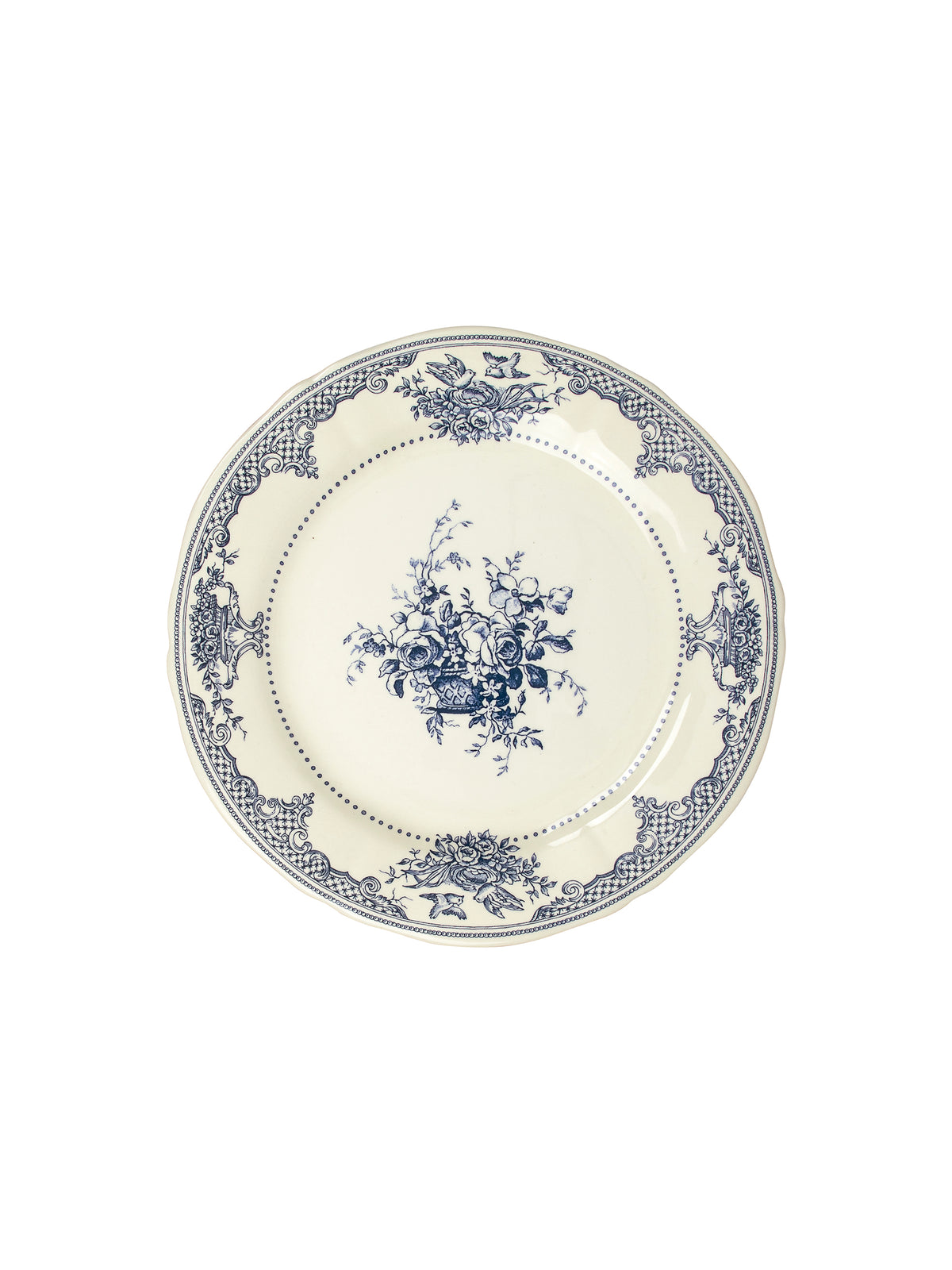 Gien Les Depareillees Fleur Blue Salad Plate Weston Table