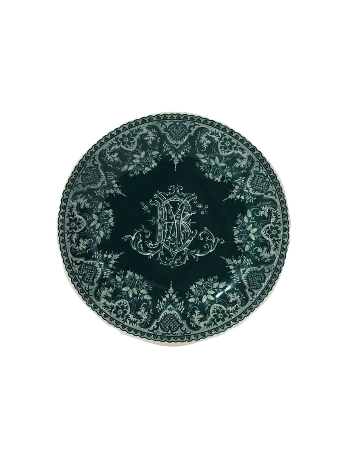 Gien Les Depareillees Monogram Green Salad Plate Weston Table