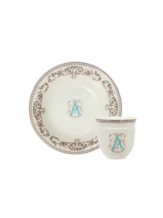 Gien Mon Premier Child's Monogram Set Weston Table