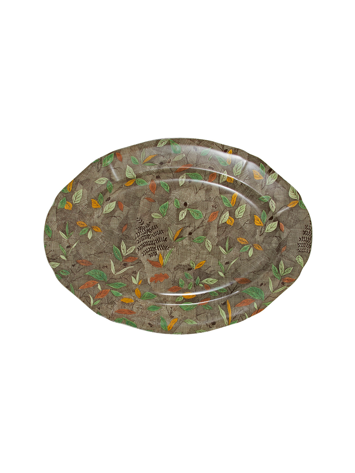 Gien Rambouillet Oval Platter Foliage Weston Table